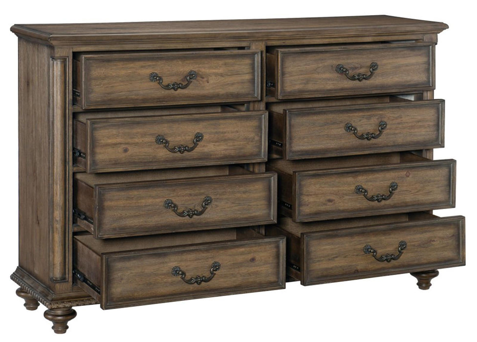 Homelegance Furniture Rachelle 8 Drawer Dresser in Weathered Pecan 1693-5 - Premium Dresser from Homelegance (Titan Warehouse) - Just $912.60! Shop now at Furniture Wholesale Plus  We are the best furniture store in Nashville, Hendersonville, Goodlettsville, Madison, Antioch, Mount Juliet, Lebanon, Gallatin, Springfield, Murfreesboro, Franklin, Brentwood