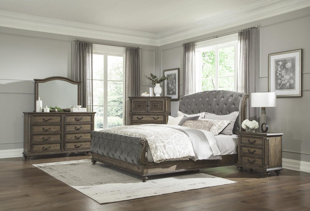 Homelegance Furniture Rachelle 3 Drawer Nightstand in Weathered Pecan 1693-4 - Premium Nightstand from Homelegance (Titan Warehouse) - Just $382.20! Shop now at Furniture Wholesale Plus  We are the best furniture store in Nashville, Hendersonville, Goodlettsville, Madison, Antioch, Mount Juliet, Lebanon, Gallatin, Springfield, Murfreesboro, Franklin, Brentwood