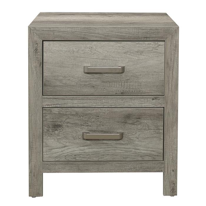 Homelegance Furniture Mandan 2 Drawer Nightstand in Weathered Gray 1910GY-4 - Premium Nightstand from Homelegance (Titan Warehouse) - Just $161.85! Shop now at Furniture Wholesale Plus  We are the best furniture store in Nashville, Hendersonville, Goodlettsville, Madison, Antioch, Mount Juliet, Lebanon, Gallatin, Springfield, Murfreesboro, Franklin, Brentwood