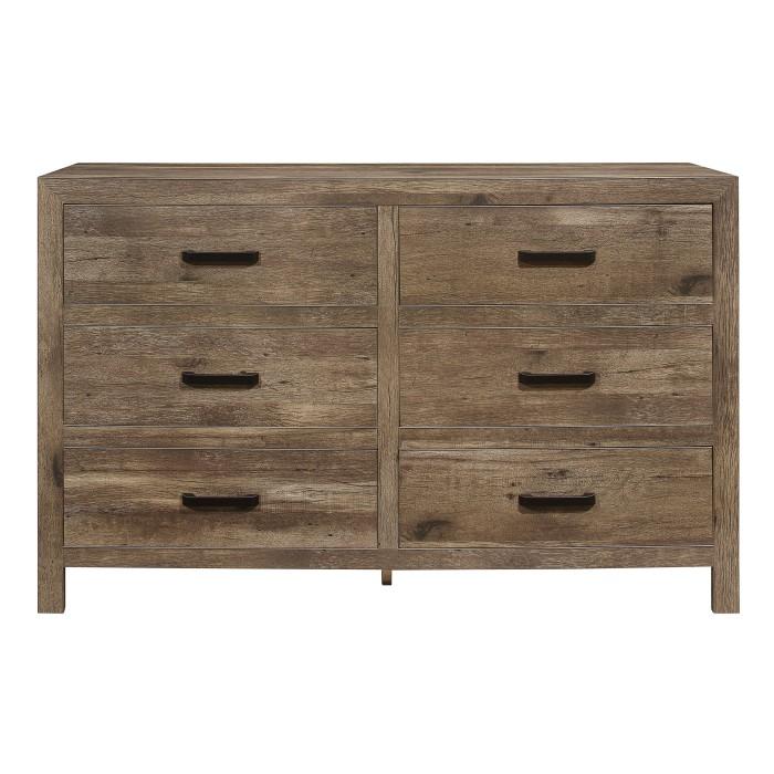 Homelegance Furniture Mandan 6 Drawer Dresser in Weathered Pine 1910-5 - Premium Dresser from Homelegance (Titan Warehouse) - Just $438.75! Shop now at Furniture Wholesale Plus  We are the best furniture store in Nashville, Hendersonville, Goodlettsville, Madison, Antioch, Mount Juliet, Lebanon, Gallatin, Springfield, Murfreesboro, Franklin, Brentwood