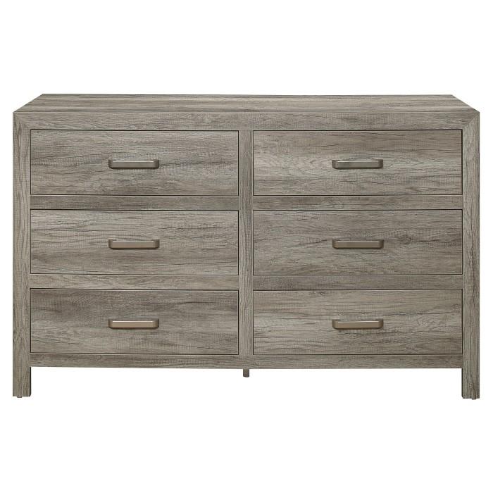 Homelegance Furniture Mandan 6 Drawer Dresser in Weathered Gray 1910GY-5 - Premium Dresser from Homelegance (Titan Warehouse) - Just $438.75! Shop now at Furniture Wholesale Plus  We are the best furniture store in Nashville, Hendersonville, Goodlettsville, Madison, Antioch, Mount Juliet, Lebanon, Gallatin, Springfield, Murfreesboro, Franklin, Brentwood