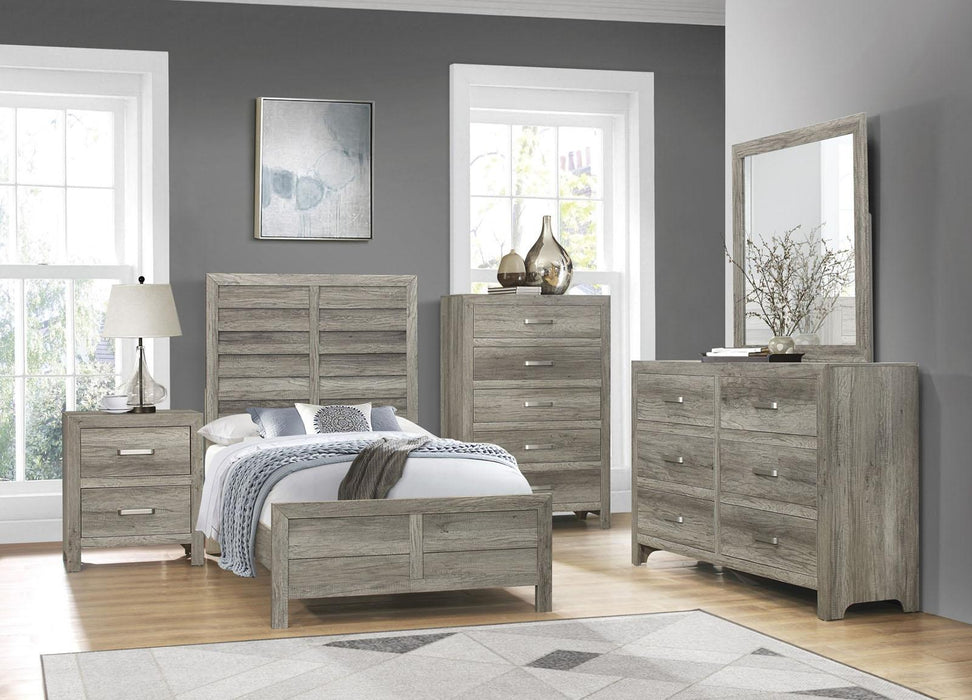 Homelegance Furniture Mandan 2 Drawer Nightstand in Weathered Gray 1910GY-4 - Premium Nightstand from Homelegance (Titan Warehouse) - Just $161.85! Shop now at Furniture Wholesale Plus  We are the best furniture store in Nashville, Hendersonville, Goodlettsville, Madison, Antioch, Mount Juliet, Lebanon, Gallatin, Springfield, Murfreesboro, Franklin, Brentwood