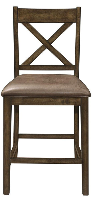 Homelegance Furniture Levittown Counter Height Chair in Brown (Set of 2) 5757-24 - Premium Side Chair from Homelegance (Titan Warehouse) - Just $102.38! Shop now at Furniture Wholesale Plus  We are the best furniture store in Nashville, Hendersonville, Goodlettsville, Madison, Antioch, Mount Juliet, Lebanon, Gallatin, Springfield, Murfreesboro, Franklin, Brentwood