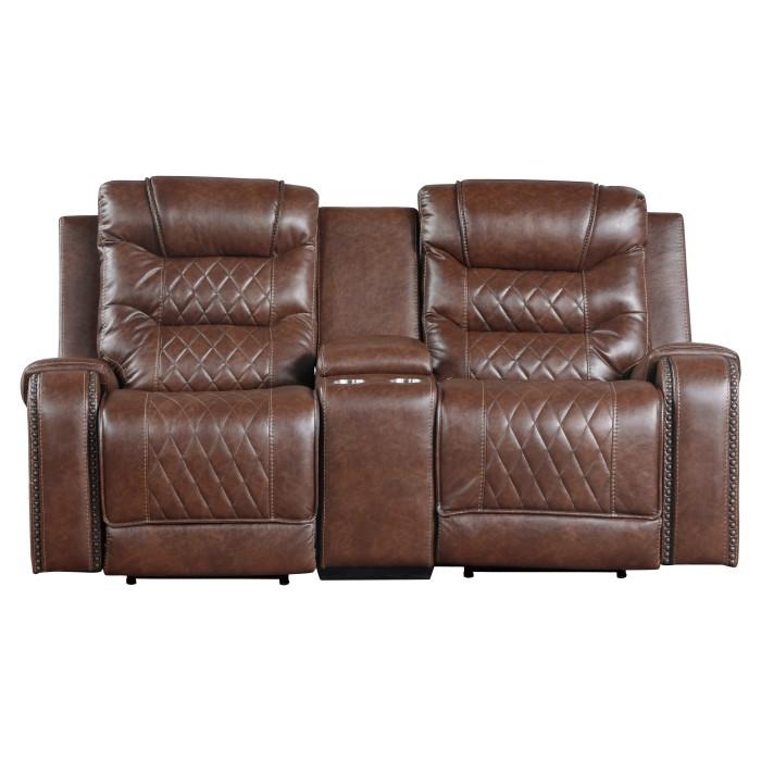 Homelegance Furniture Putnam Power Double Reclining Loveseat in Brown 9405BR-2PW - Premium Loveseat from Homelegance (Titan Warehouse) - Just $1109.55! Shop now at Furniture Wholesale Plus  We are the best furniture store in Nashville, Hendersonville, Goodlettsville, Madison, Antioch, Mount Juliet, Lebanon, Gallatin, Springfield, Murfreesboro, Franklin, Brentwood