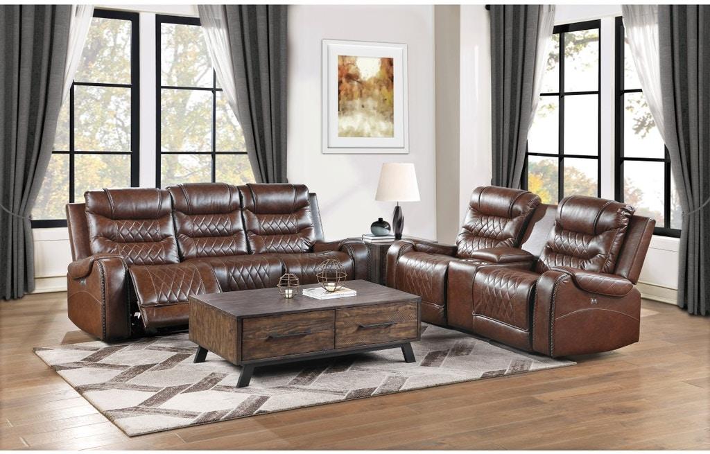 Homelegance Furniture Putnam Power Double Reclining Loveseat in Brown 9405BR-2PW - Premium Loveseat from Homelegance (Titan Warehouse) - Just $1109.55! Shop now at Furniture Wholesale Plus  We are the best furniture store in Nashville, Hendersonville, Goodlettsville, Madison, Antioch, Mount Juliet, Lebanon, Gallatin, Springfield, Murfreesboro, Franklin, Brentwood