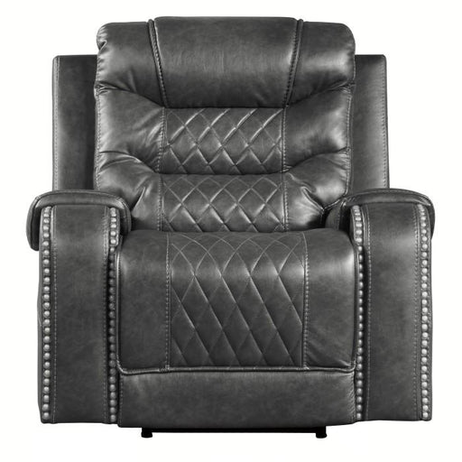 Homelegance Furniture Putnam Power Reclining Chair in Gray 9405GY-1PW - Premium Chair from Homelegance (Titan Warehouse) - Just $700.05! Shop now at Furniture Wholesale Plus  We are the best furniture store in Nashville, Hendersonville, Goodlettsville, Madison, Antioch, Mount Juliet, Lebanon, Gallatin, Springfield, Murfreesboro, Franklin, Brentwood