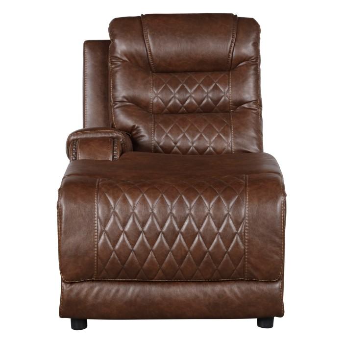 Homelegance Furniture Putnam Power Left Side Reclining Chaise with USB Port in Brown 9405BR-LCPW - Premium Chaise from Homelegance (Titan Warehouse) - Just $731.25! Shop now at Furniture Wholesale Plus  We are the best furniture store in Nashville, Hendersonville, Goodlettsville, Madison, Antioch, Mount Juliet, Lebanon, Gallatin, Springfield, Murfreesboro, Franklin, Brentwood