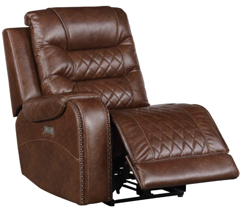 Homelegance Furniture Putnam Power Left Side Reclining Chair with USB Port in Brown 9405BR-LRPW - Premium Chair from Homelegance (Titan Warehouse) - Just $507! Shop now at Furniture Wholesale Plus  We are the best furniture store in Nashville, Hendersonville, Goodlettsville, Madison, Antioch, Mount Juliet, Lebanon, Gallatin, Springfield, Murfreesboro, Franklin, Brentwood