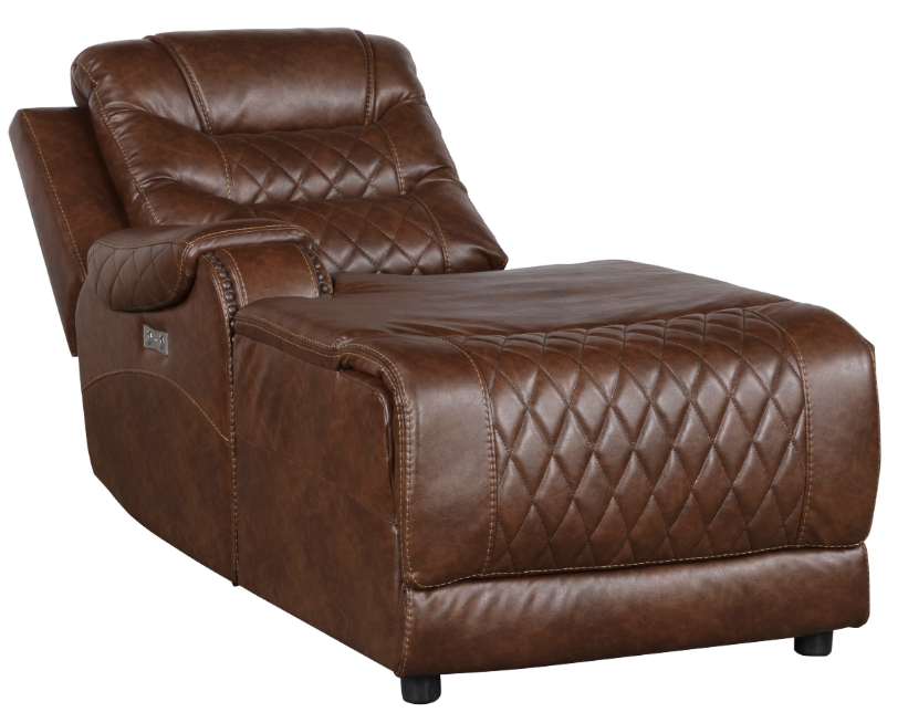 Homelegance Furniture Putnam Power Left Side Reclining Chaise with USB Port in Brown 9405BR-LCPW - Premium Chaise from Homelegance (Titan Warehouse) - Just $731.25! Shop now at Furniture Wholesale Plus  We are the best furniture store in Nashville, Hendersonville, Goodlettsville, Madison, Antioch, Mount Juliet, Lebanon, Gallatin, Springfield, Murfreesboro, Franklin, Brentwood