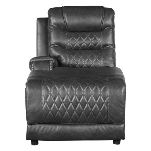 Homelegance Furniture Putnam Power Left Side Reclining Chaise with USB Port in Gray 9405GY-LCPW - Premium Chaise from Homelegance (Titan Warehouse) - Just $731.25! Shop now at Furniture Wholesale Plus  We are the best furniture store in Nashville, Hendersonville, Goodlettsville, Madison, Antioch, Mount Juliet, Lebanon, Gallatin, Springfield, Murfreesboro, Franklin, Brentwood