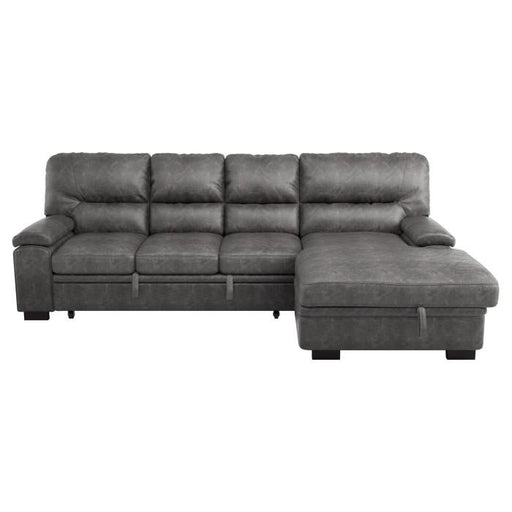 Homelegance Furniture Michigan Sectional with Pull Out Bed and Right Chaise in Dark Gray 9407DG*2RC3L - Premium Sectional from Homelegance (Titan Warehouse) - Just $1322.10! Shop now at Furniture Wholesale Plus  We are the best furniture store in Nashville, Hendersonville, Goodlettsville, Madison, Antioch, Mount Juliet, Lebanon, Gallatin, Springfield, Murfreesboro, Franklin, Brentwood