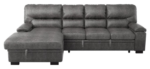 Homelegance Furniture Michigan Sectional with Pull Out Bed and Left Chaise in Dark Gray 9407DG*2LC3R - Premium Sectional from Homelegance (Titan Warehouse) - Just $1322.10! Shop now at Furniture Wholesale Plus  We are the best furniture store in Nashville, Hendersonville, Goodlettsville, Madison, Antioch, Mount Juliet, Lebanon, Gallatin, Springfield, Murfreesboro, Franklin, Brentwood