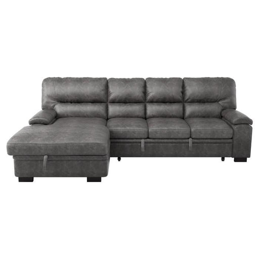 Homelegance Furniture Michigan Sectional with Pull Out Bed and Left Chaise in Dark Gray 9407DG*2LC3R - Premium Sectional from Homelegance (Titan Warehouse) - Just $1322.10! Shop now at Furniture Wholesale Plus  We are the best furniture store in Nashville, Hendersonville, Goodlettsville, Madison, Antioch, Mount Juliet, Lebanon, Gallatin, Springfield, Murfreesboro, Franklin, Brentwood