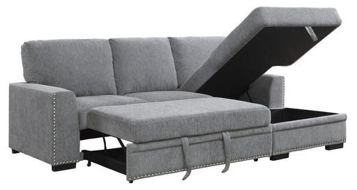 Homelegance Furniture Morelia 2pc Sectional with Pull Out Bed and Right Chaise in Dark Gray 9468DG*2RC2L - Premium Sectional from Homelegance (Titan Warehouse) - Just $1265.55! Shop now at Furniture Wholesale Plus  We are the best furniture store in Nashville, Hendersonville, Goodlettsville, Madison, Antioch, Mount Juliet, Lebanon, Gallatin, Springfield, Murfreesboro, Franklin, Brentwood