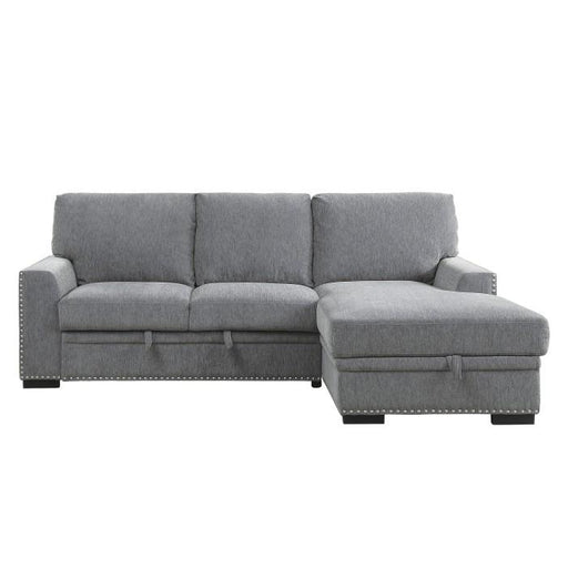 Homelegance Furniture Morelia 2pc Sectional with Pull Out Bed and Right Chaise in Dark Gray 9468DG*2RC2L - Premium Sectional from Homelegance (Titan Warehouse) - Just $1265.55! Shop now at Furniture Wholesale Plus  We are the best furniture store in Nashville, Hendersonville, Goodlettsville, Madison, Antioch, Mount Juliet, Lebanon, Gallatin, Springfield, Murfreesboro, Franklin, Brentwood