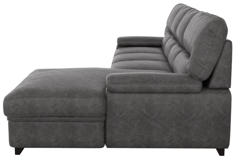 Homelegance Furniture Michigan Sectional with Pull Out Bed and Right Chaise in Dark Gray 9407DG*2RC3L - Premium Sectional from Homelegance (Titan Warehouse) - Just $1322.10! Shop now at Furniture Wholesale Plus  We are the best furniture store in Nashville, Hendersonville, Goodlettsville, Madison, Antioch, Mount Juliet, Lebanon, Gallatin, Springfield, Murfreesboro, Franklin, Brentwood