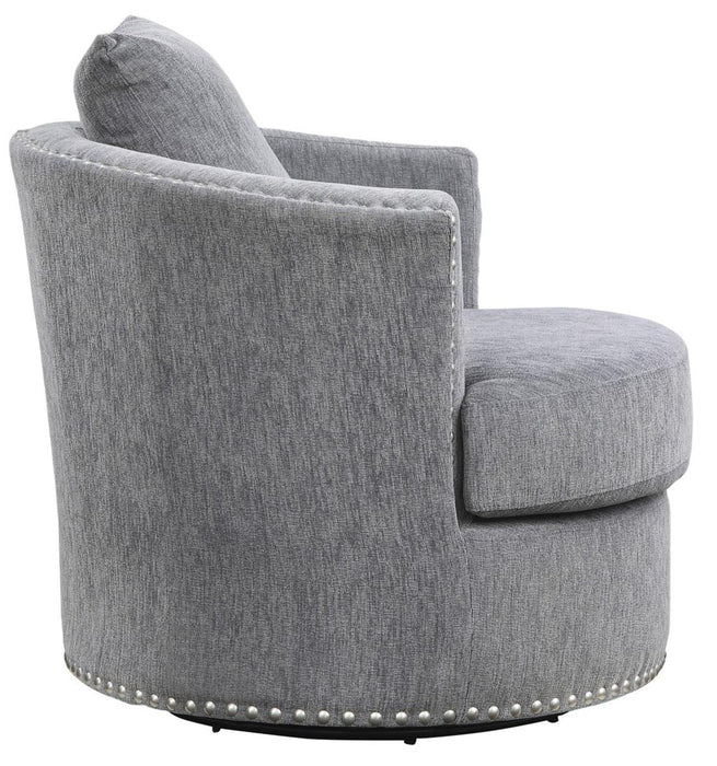 Homelegance Furniture Morelia Swivel Chair in Dark Gray 9468DG-1 - Premium Chair from Homelegance (Titan Warehouse) - Just $427.05! Shop now at Furniture Wholesale Plus  We are the best furniture store in Nashville, Hendersonville, Goodlettsville, Madison, Antioch, Mount Juliet, Lebanon, Gallatin, Springfield, Murfreesboro, Franklin, Brentwood