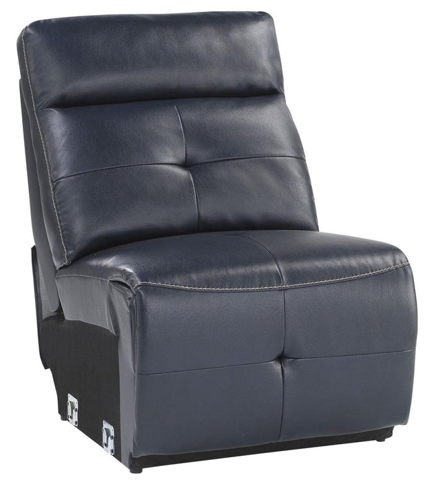 Homelegance Furniture Avenue Armless Chair in Navy 9469NVB-AC - Premium Chair from Homelegance (Titan Warehouse) - Just $290.55! Shop now at Furniture Wholesale Plus  We are the best furniture store in Nashville, Hendersonville, Goodlettsville, Madison, Antioch, Mount Juliet, Lebanon, Gallatin, Springfield, Murfreesboro, Franklin, Brentwood