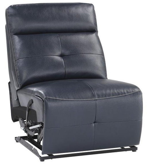 Homelegance Furniture Avenue Armless Reclining Chair in Navy 9469NVB-AR - Premium Chair from Homelegance (Titan Warehouse) - Just $331.50! Shop now at Furniture Wholesale Plus  We are the best furniture store in Nashville, Hendersonville, Goodlettsville, Madison, Antioch, Mount Juliet, Lebanon, Gallatin, Springfield, Murfreesboro, Franklin, Brentwood