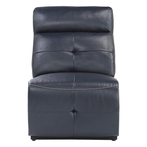 Homelegance Furniture Avenue Armless Reclining Chair in Navy 9469NVB-AR - Premium Chair from Homelegance (Titan Warehouse) - Just $331.50! Shop now at Furniture Wholesale Plus  We are the best furniture store in Nashville, Hendersonville, Goodlettsville, Madison, Antioch, Mount Juliet, Lebanon, Gallatin, Springfield, Murfreesboro, Franklin, Brentwood