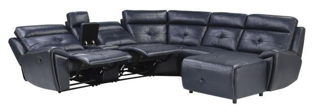 Homelegance Furniture Avenue Armless Reclining Chair in Navy 9469NVB-AR - Premium Chair from Homelegance (Titan Warehouse) - Just $331.50! Shop now at Furniture Wholesale Plus  We are the best furniture store in Nashville, Hendersonville, Goodlettsville, Madison, Antioch, Mount Juliet, Lebanon, Gallatin, Springfield, Murfreesboro, Franklin, Brentwood