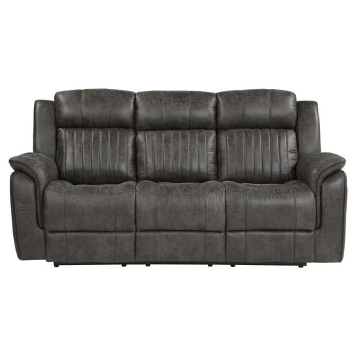 Homelegance Furniture Centeroak Double Reclining Sofa in Gray 9479BRG-3 - Premium Sofa from Homelegance (Titan Warehouse) - Just $953.55! Shop now at Furniture Wholesale Plus  We are the best furniture store in Nashville, Hendersonville, Goodlettsville, Madison, Antioch, Mount Juliet, Lebanon, Gallatin, Springfield, Murfreesboro, Franklin, Brentwood