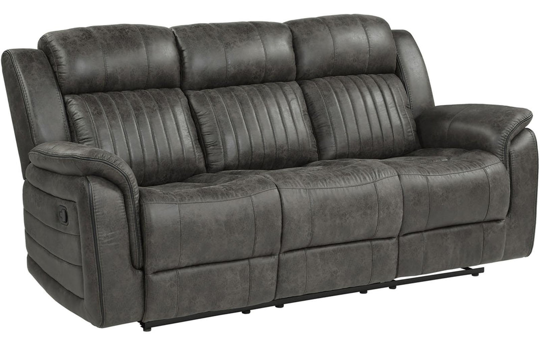 Homelegance Furniture Centeroak Double Reclining Sofa in Gray 9479BRG-3 - Premium Sofa from Homelegance (Titan Warehouse) - Just $953.55! Shop now at Furniture Wholesale Plus  We are the best furniture store in Nashville, Hendersonville, Goodlettsville, Madison, Antioch, Mount Juliet, Lebanon, Gallatin, Springfield, Murfreesboro, Franklin, Brentwood