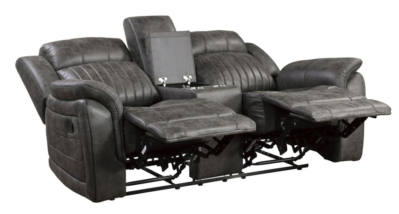 Homelegance Furniture Centeroak Double Reclining Loveseat in Gray 9479BRG-2 - Premium Loveseat from Homelegance (Titan Warehouse) - Just $895.05! Shop now at Furniture Wholesale Plus  We are the best furniture store in Nashville, Hendersonville, Goodlettsville, Madison, Antioch, Mount Juliet, Lebanon, Gallatin, Springfield, Murfreesboro, Franklin, Brentwood