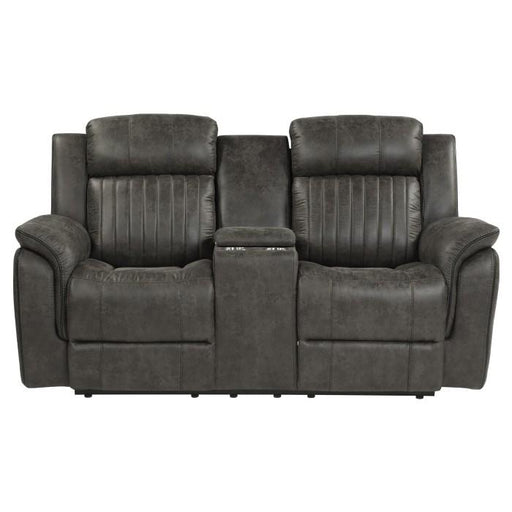 Homelegance Furniture Centeroak Double Reclining Loveseat in Gray 9479BRG-2 - Premium Loveseat from Homelegance (Titan Warehouse) - Just $895.05! Shop now at Furniture Wholesale Plus  We are the best furniture store in Nashville, Hendersonville, Goodlettsville, Madison, Antioch, Mount Juliet, Lebanon, Gallatin, Springfield, Murfreesboro, Franklin, Brentwood