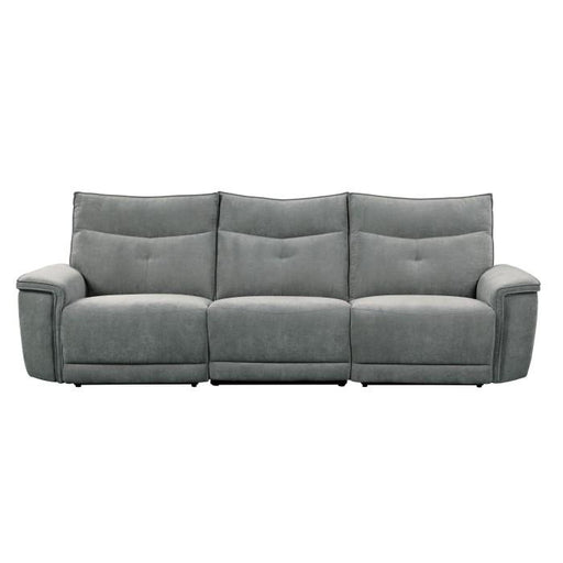 Homelegance Furniture Tesoro Power Double Reclining Sofa w/ Power Headrests in Dark Gray 9509DG-3PWH* - Premium Sofa from Homelegance (Titan Warehouse) - Just $1710.15! Shop now at Furniture Wholesale Plus  We are the best furniture store in Nashville, Hendersonville, Goodlettsville, Madison, Antioch, Mount Juliet, Lebanon, Gallatin, Springfield, Murfreesboro, Franklin, Brentwood