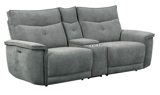 Homelegance Furniture Tesoro Power Double Reclining Loveseat in Dark Gray 9509DG-2CNPWH* - Premium Loveseat from Homelegance (Titan Warehouse) - Just $1610.70! Shop now at Furniture Wholesale Plus  We are the best furniture store in Nashville, Hendersonville, Goodlettsville, Madison, Antioch, Mount Juliet, Lebanon, Gallatin, Springfield, Murfreesboro, Franklin, Brentwood