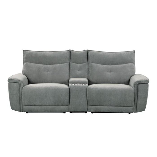 Homelegance Furniture Tesoro Power Double Reclining Loveseat in Dark Gray 9509DG-2CNPWH* - Premium Loveseat from Homelegance (Titan Warehouse) - Just $1610.70! Shop now at Furniture Wholesale Plus  We are the best furniture store in Nashville, Hendersonville, Goodlettsville, Madison, Antioch, Mount Juliet, Lebanon, Gallatin, Springfield, Murfreesboro, Franklin, Brentwood