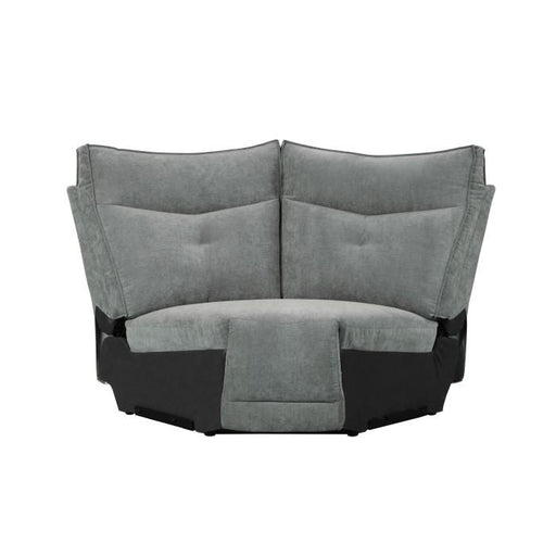 Homelegance Furniture Tesoro Corner Seat in Dark Gray 9509DG-CR - Premium Chair from Homelegance (Titan Warehouse) - Just $741! Shop now at Furniture Wholesale Plus  We are the best furniture store in Nashville, Hendersonville, Goodlettsville, Madison, Antioch, Mount Juliet, Lebanon, Gallatin, Springfield, Murfreesboro, Franklin, Brentwood