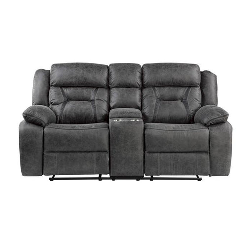 Homelegance Furniture Madrona Hill Double Reclining Loveseat in Gray 9989GY-2 - Premium Loveseat from Homelegance (Titan Warehouse) - Just $1031.55! Shop now at Furniture Wholesale Plus  We are the best furniture store in Nashville, Hendersonville, Goodlettsville, Madison, Antioch, Mount Juliet, Lebanon, Gallatin, Springfield, Murfreesboro, Franklin, Brentwood