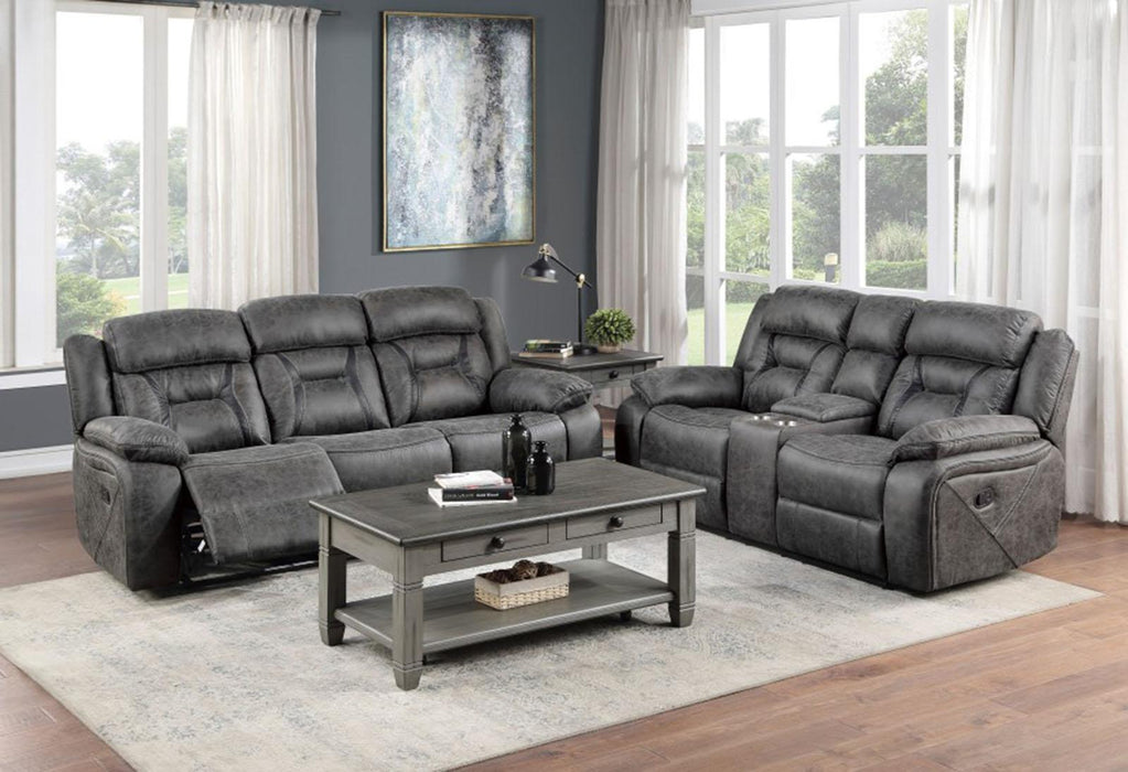 Homelegance Furniture Madrona Hill Double Reclining Loveseat in Gray 9989GY-2 - Premium Loveseat from Homelegance (Titan Warehouse) - Just $1031.55! Shop now at Furniture Wholesale Plus  We are the best furniture store in Nashville, Hendersonville, Goodlettsville, Madison, Antioch, Mount Juliet, Lebanon, Gallatin, Springfield, Murfreesboro, Franklin, Brentwood