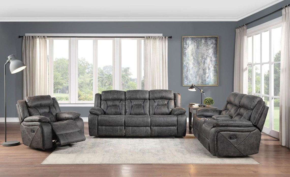 Homelegance Furniture Madrona Hill Double Reclining Sofa in Gray 9989GY-3 - Premium Sofa from Homelegance (Titan Warehouse) - Just $1090.05! Shop now at Furniture Wholesale Plus  We are the best furniture store in Nashville, Hendersonville, Goodlettsville, Madison, Antioch, Mount Juliet, Lebanon, Gallatin, Springfield, Murfreesboro, Franklin, Brentwood