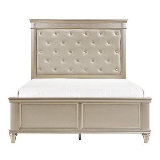 Homelegance Celandine King Panel Bed in Pearl/Silver 1928K-1EK* - Premium Bed from Homelegance (Titan Warehouse) - Just $700.05! Shop now at Furniture Wholesale Plus  We are the best furniture store in Nashville, Hendersonville, Goodlettsville, Madison, Antioch, Mount Juliet, Lebanon, Gallatin, Springfield, Murfreesboro, Franklin, Brentwood