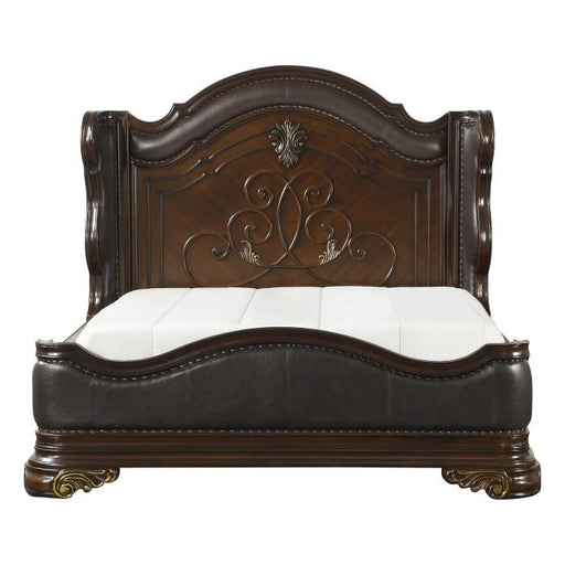 Homelegance Royal Highlands King Upholstered Panel Bed in Rich Cherry 1603K-1EK - Premium Bed from Homelegance (Titan Warehouse) - Just $1577.55! Shop now at Furniture Wholesale Plus  We are the best furniture store in Nashville, Hendersonville, Goodlettsville, Madison, Antioch, Mount Juliet, Lebanon, Gallatin, Springfield, Murfreesboro, Franklin, Brentwood