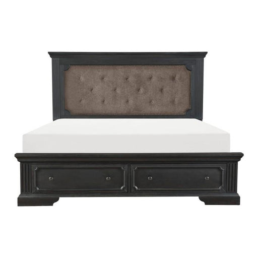 Homelegance Bolingbrook Queen Upholstered Storage Platform Bed in Coffee 1647-1* - Premium Bed from Homelegance (Titan Warehouse) - Just $875.55! Shop now at Furniture Wholesale Plus  We are the best furniture store in Nashville, Hendersonville, Goodlettsville, Madison, Antioch, Mount Juliet, Lebanon, Gallatin, Springfield, Murfreesboro, Franklin, Brentwood