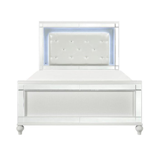 Homelegance Alonza Queen LED Panel Bed 1845LED-1 - Premium Bed from Homelegance (Titan Warehouse) - Just $836.55! Shop now at Furniture Wholesale Plus  We are the best furniture store in Nashville, Hendersonville, Goodlettsville, Madison, Antioch, Mount Juliet, Lebanon, Gallatin, Springfield, Murfreesboro, Franklin, Brentwood