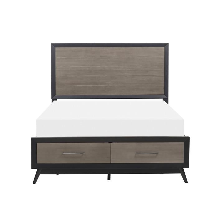 Homelegance Raku Queen Storage Platform Bed in Gray 1711-1 - Premium Bed from Homelegance (Titan Warehouse) - Just $670.80! Shop now at Furniture Wholesale Plus  We are the best furniture store in Nashville, Hendersonville, Goodlettsville, Madison, Antioch, Mount Juliet, Lebanon, Gallatin, Springfield, Murfreesboro, Franklin, Brentwood