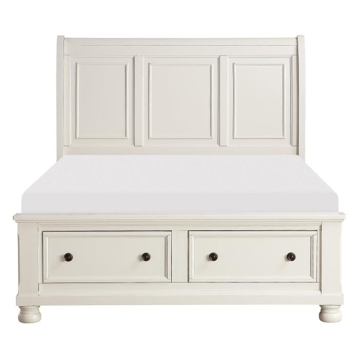 Homelegance Laurelin Queen Sleigh Platform Storage Bed in White 1714W-1 - Premium Bed from Homelegance (Titan Warehouse) - Just $750.75! Shop now at Furniture Wholesale Plus  We are the best furniture store in Nashville, Hendersonville, Goodlettsville, Madison, Antioch, Mount Juliet, Lebanon, Gallatin, Springfield, Murfreesboro, Franklin, Brentwood