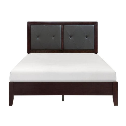 Homelegance Edina Queen Panel Bed in Espresso-Hinted Cherry 2145-1 - Premium Bed from Homelegance (Titan Warehouse) - Just $314.44! Shop now at Furniture Wholesale Plus  We are the best furniture store in Nashville, Hendersonville, Goodlettsville, Madison, Antioch, Mount Juliet, Lebanon, Gallatin, Springfield, Murfreesboro, Franklin, Brentwood