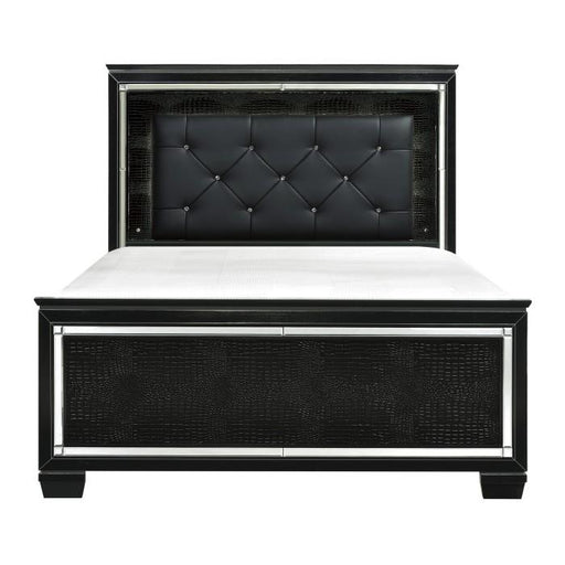 Homelegance Allura Full Panel Bed in Black 1916FBK-1* - Premium Bed from Homelegance (Titan Warehouse) - Just $661.05! Shop now at Furniture Wholesale Plus  We are the best furniture store in Nashville, Hendersonville, Goodlettsville, Madison, Antioch, Mount Juliet, Lebanon, Gallatin, Springfield, Murfreesboro, Franklin, Brentwood