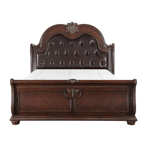 Homelegance Cavalier King Sleigh Bed in Dark Cherry 1757K-1EK* - Premium Bed from Homelegance (Titan Warehouse) - Just $1265.55! Shop now at Furniture Wholesale Plus  We are the best furniture store in Nashville, Hendersonville, Goodlettsville, Madison, Antioch, Mount Juliet, Lebanon, Gallatin, Springfield, Murfreesboro, Franklin, Brentwood