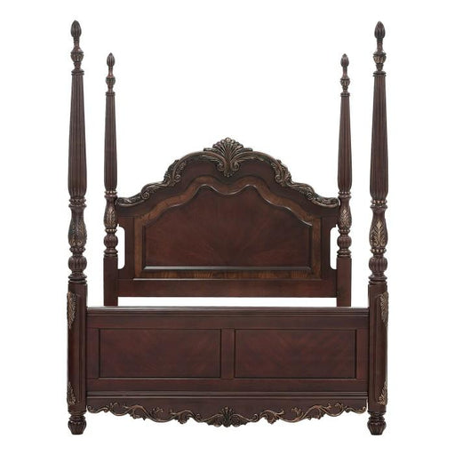 Homelegance Deryn Park Queen Poster Bed in Cherry 2243-1* - Premium Bed from Homelegance (Titan Warehouse) - Just $1090.05! Shop now at Furniture Wholesale Plus  We are the best furniture store in Nashville, Hendersonville, Goodlettsville, Madison, Antioch, Mount Juliet, Lebanon, Gallatin, Springfield, Murfreesboro, Franklin, Brentwood