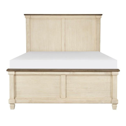 Homelegance Weaver Queen Panel Bed in Antique White 1626-1* - Premium Bed from Homelegance (Titan Warehouse) - Just $583.05! Shop now at Furniture Wholesale Plus  We are the best furniture store in Nashville, Hendersonville, Goodlettsville, Madison, Antioch, Mount Juliet, Lebanon, Gallatin, Springfield, Murfreesboro, Franklin, Brentwood