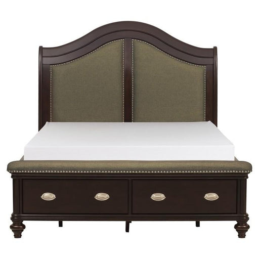 Homelegance Marston Queen Sleigh Storage Bed in Dark Cherry 2615DC-1 - Premium Bed from Homelegance (Titan Warehouse) - Just $1109.55! Shop now at Furniture Wholesale Plus  We are the best furniture store in Nashville, Hendersonville, Goodlettsville, Madison, Antioch, Mount Juliet, Lebanon, Gallatin, Springfield, Murfreesboro, Franklin, Brentwood