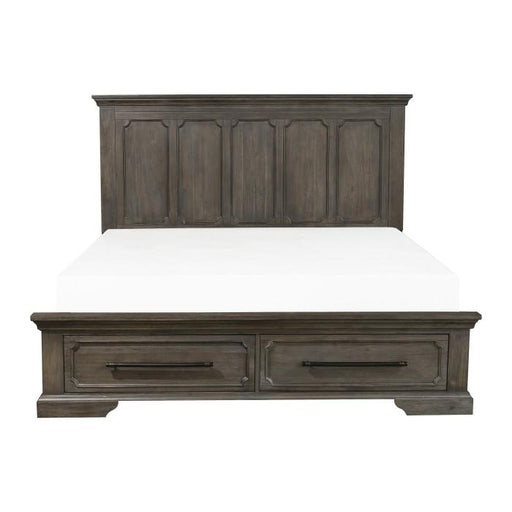 Homelegance Taulon King Platform Bed with Footboard Storage in Dark Oak 5438K-1EK* - Premium Bed from Homelegance (Titan Warehouse) - Just $973.05! Shop now at Furniture Wholesale Plus  We are the best furniture store in Nashville, Hendersonville, Goodlettsville, Madison, Antioch, Mount Juliet, Lebanon, Gallatin, Springfield, Murfreesboro, Franklin, Brentwood