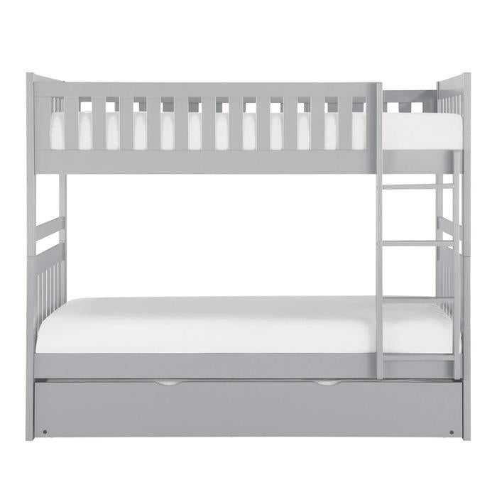 Homelegance Orion Twin/Twin Bunk Bed with Trundle in Gray B2063-1*R - Premium Bed from Homelegance (Titan Warehouse) - Just $689.81! Shop now at Furniture Wholesale Plus  We are the best furniture store in Nashville, Hendersonville, Goodlettsville, Madison, Antioch, Mount Juliet, Lebanon, Gallatin, Springfield, Murfreesboro, Franklin, Brentwood